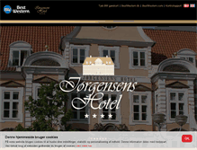 Tablet Screenshot of jorgensens-hotel.dk